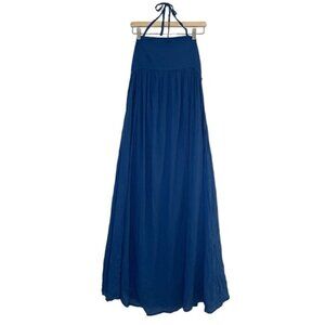 House of Harlow 1960 Penelope Navy Halterneck Maxi Dress size XS